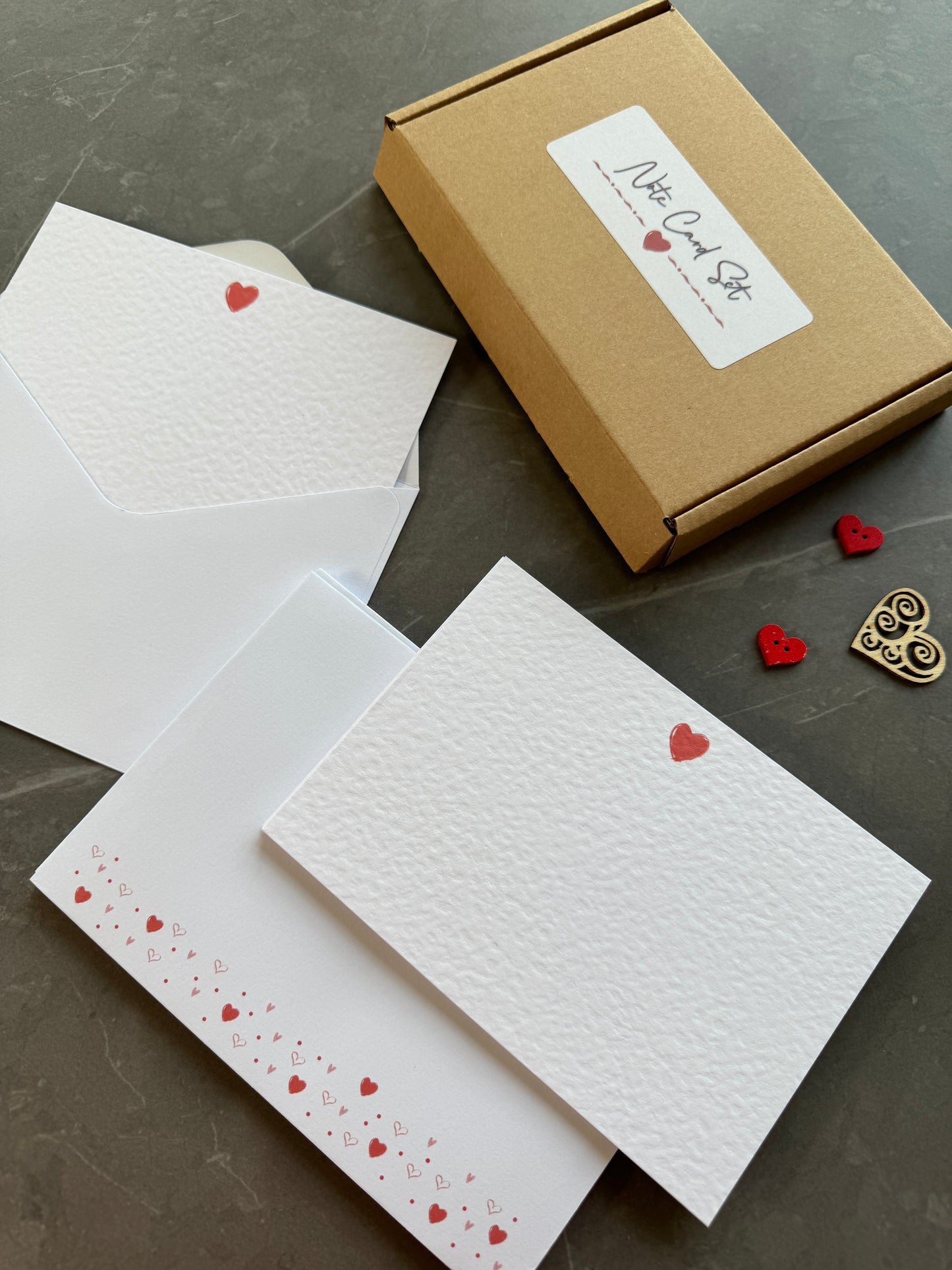 Love Heart Note Cards