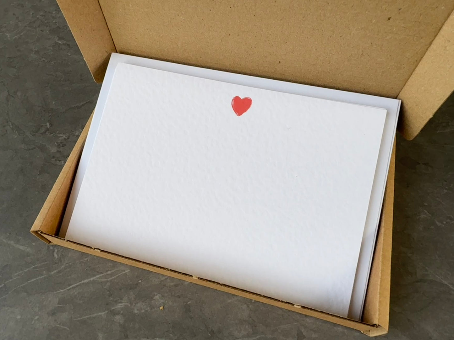 Love Heart Note Cards