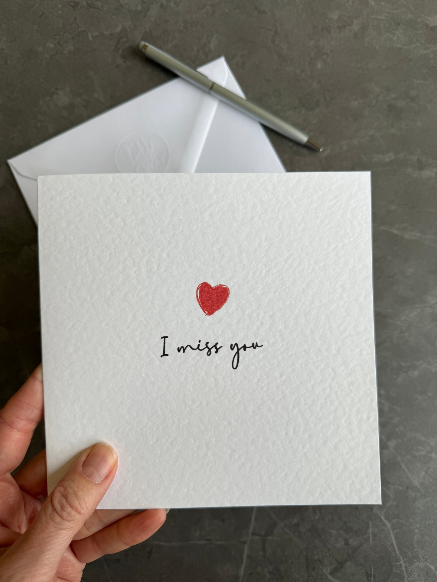 Any Text Love Heart Card