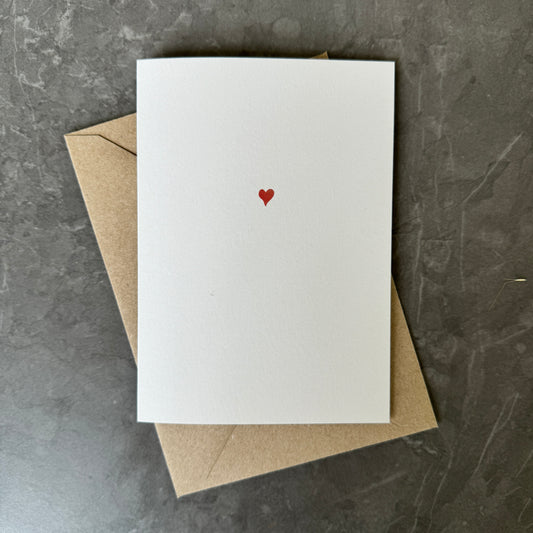 Tiny Love Heart Greeting Card