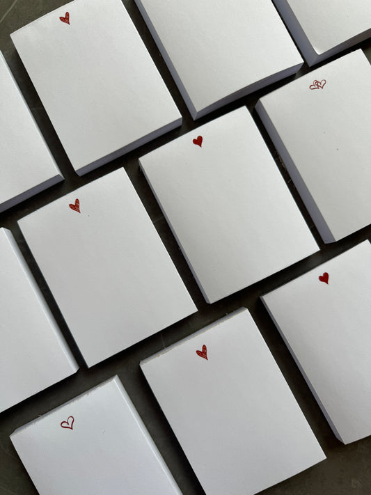 Tiny Love Heart Note Pads