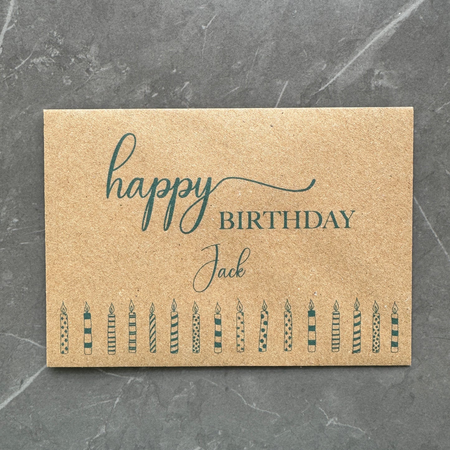 Personalised Birthday Money Envelope