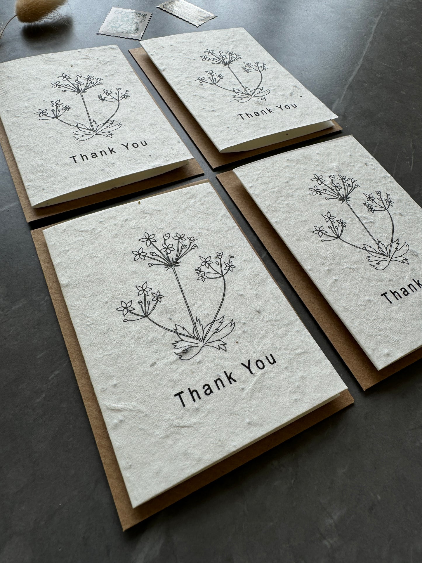 Small Plantable Thank You Cards