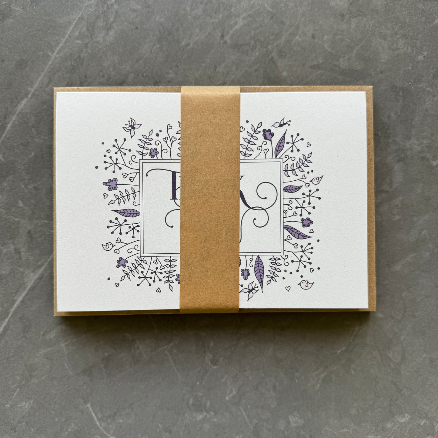 Thank You Note Cards - Lavender Florals