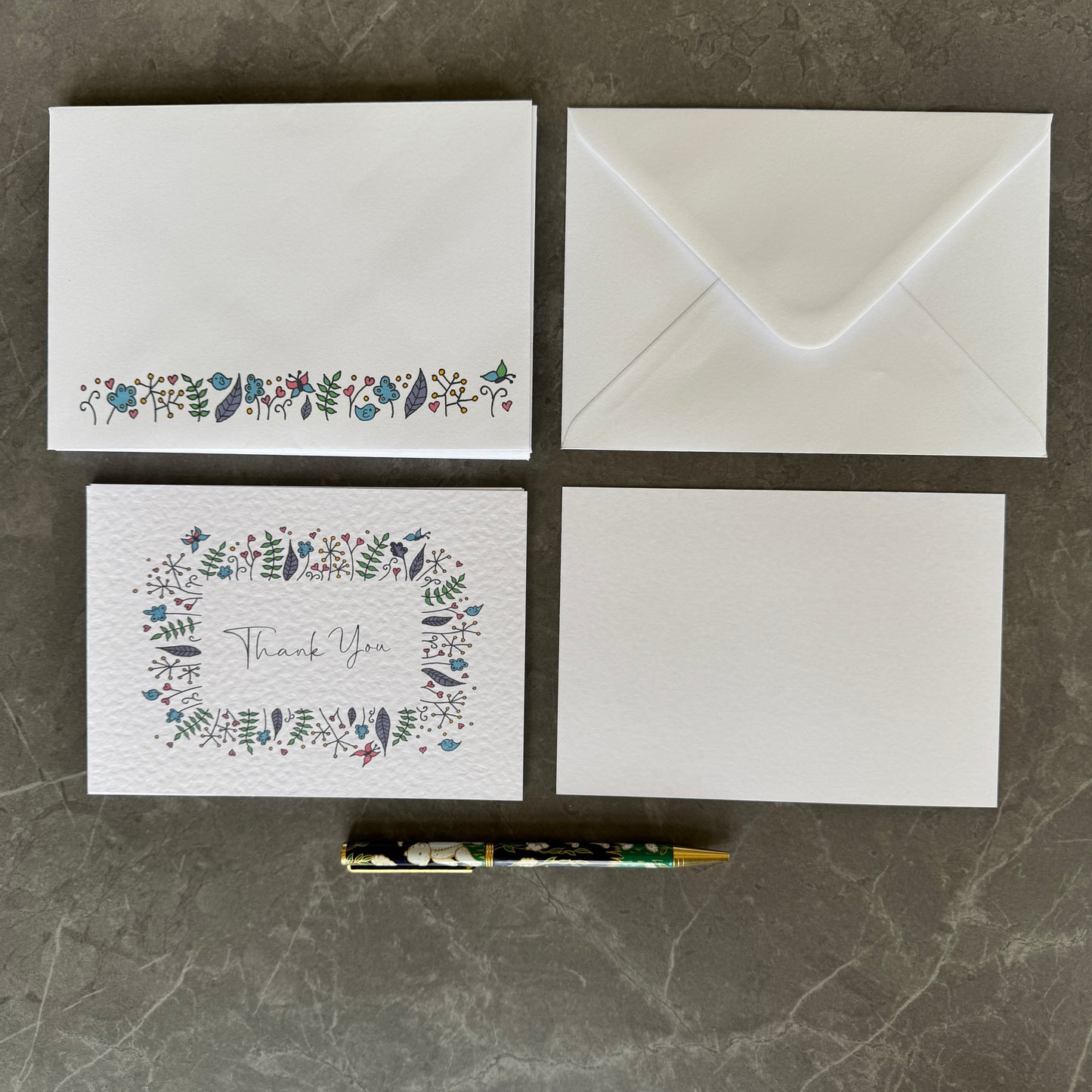 Pretty floral Note Cards