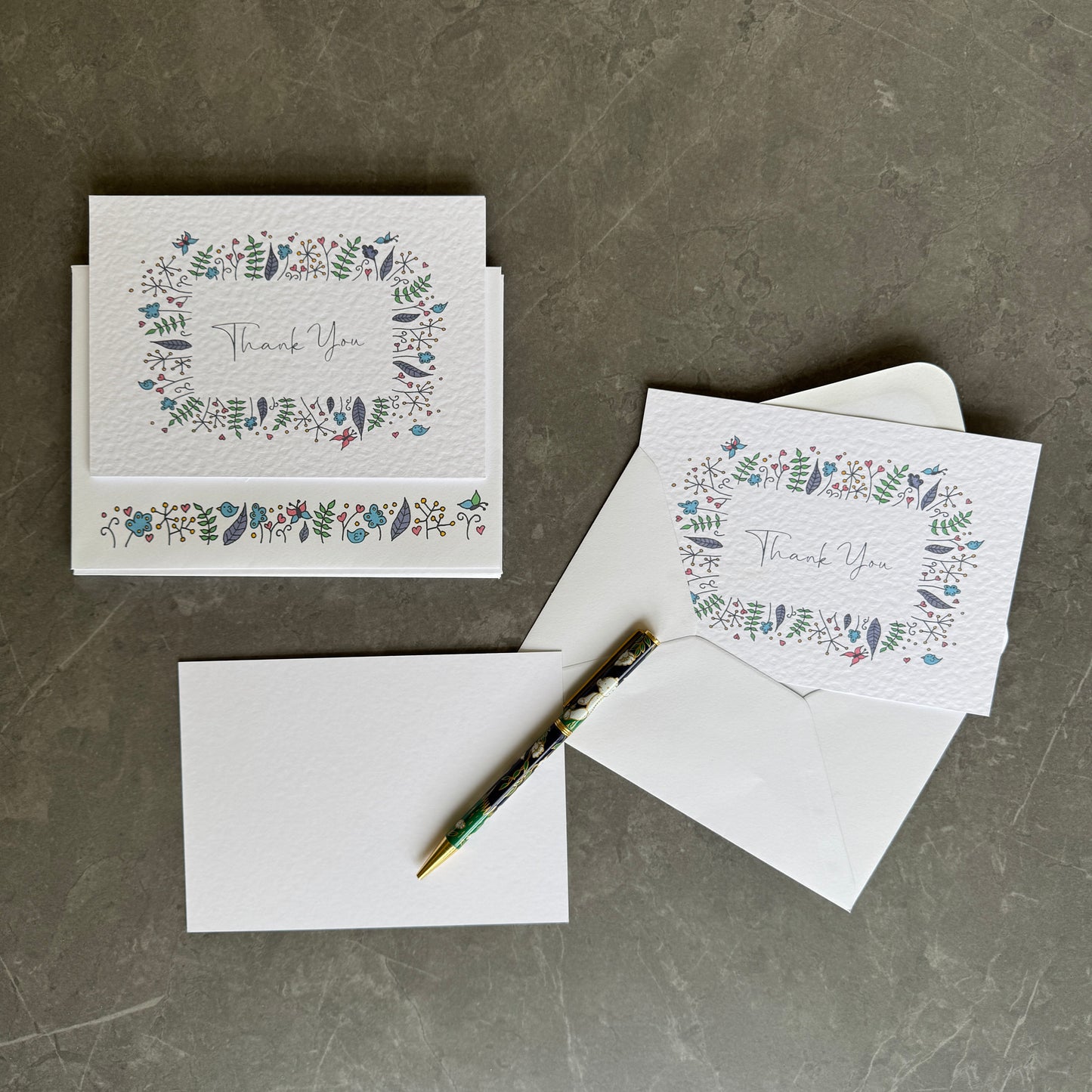 Pretty floral Note Cards