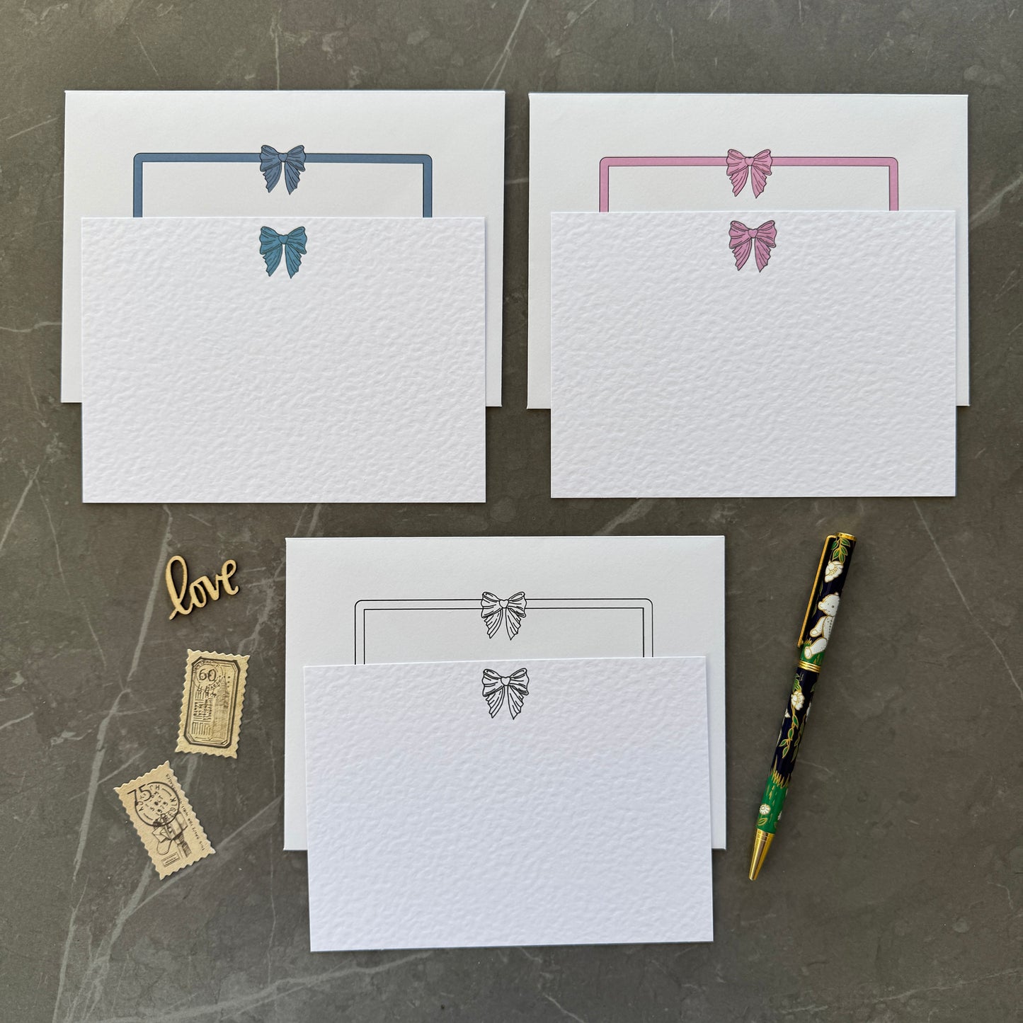 Coquette Bow Note Cards