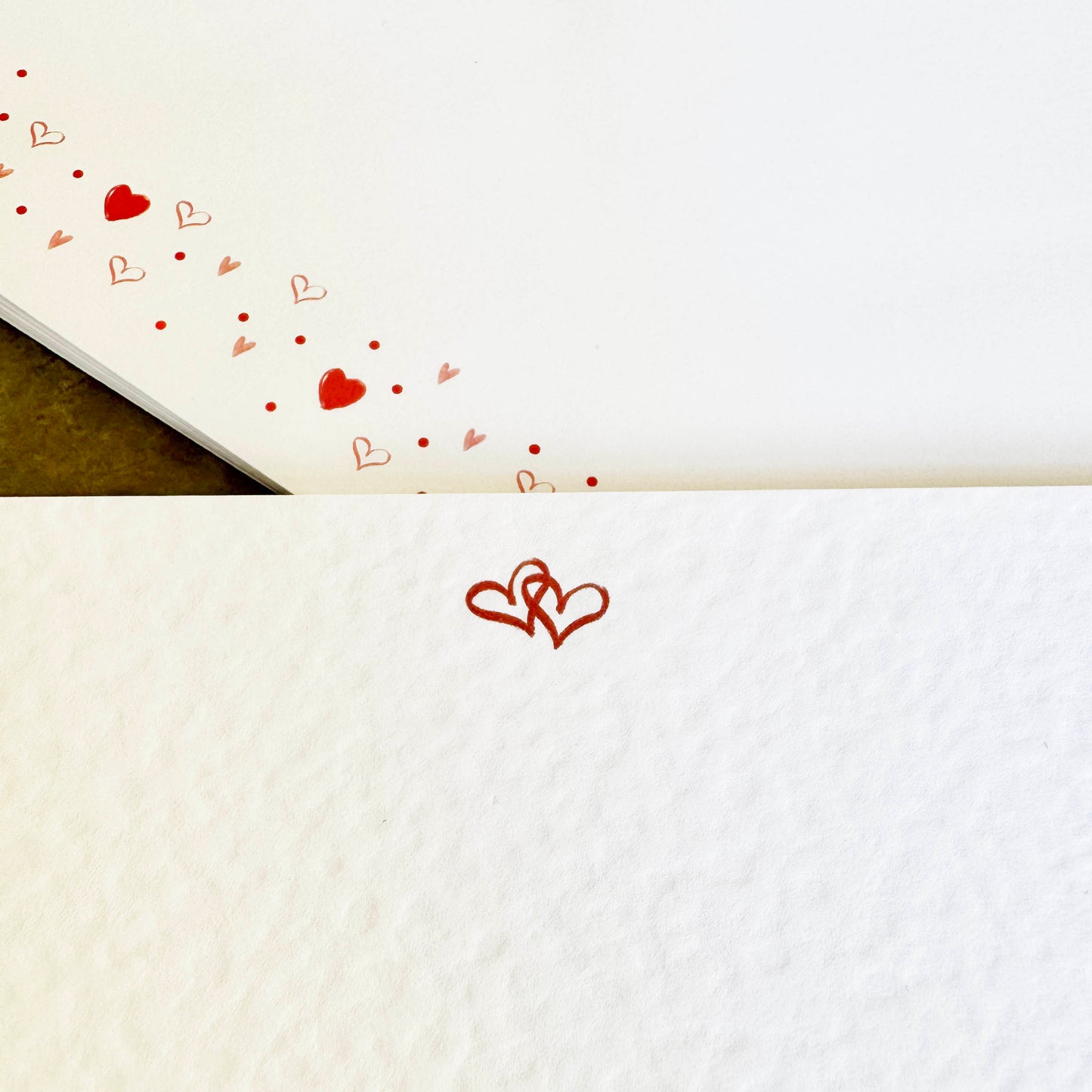 Linked Hearts Note Cards