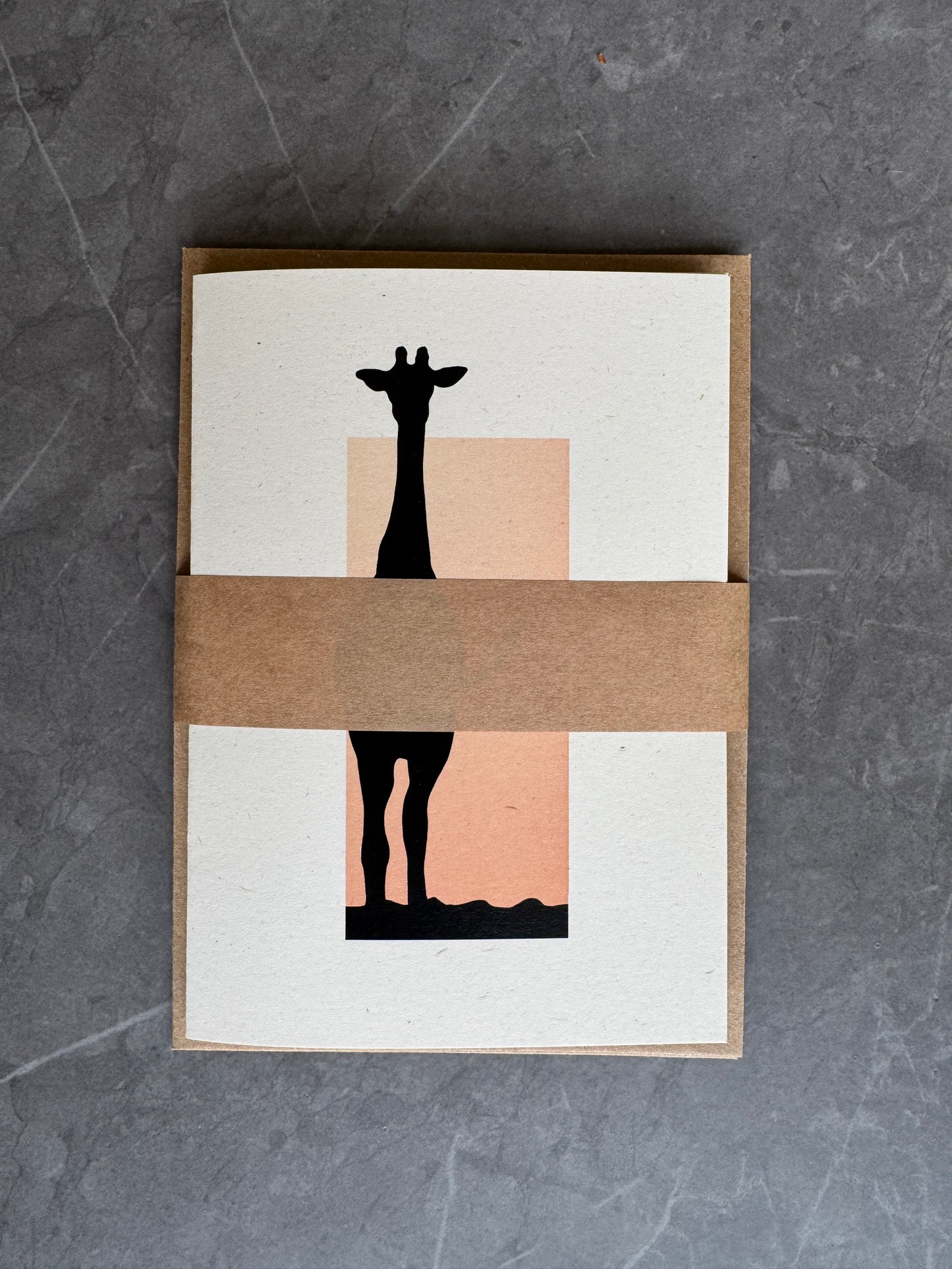 Giraffe Shadow Note Cards