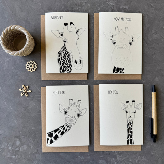 Quirky Giraffe Note Cards