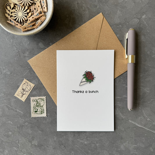 Thanks a Bunch Greeting Card