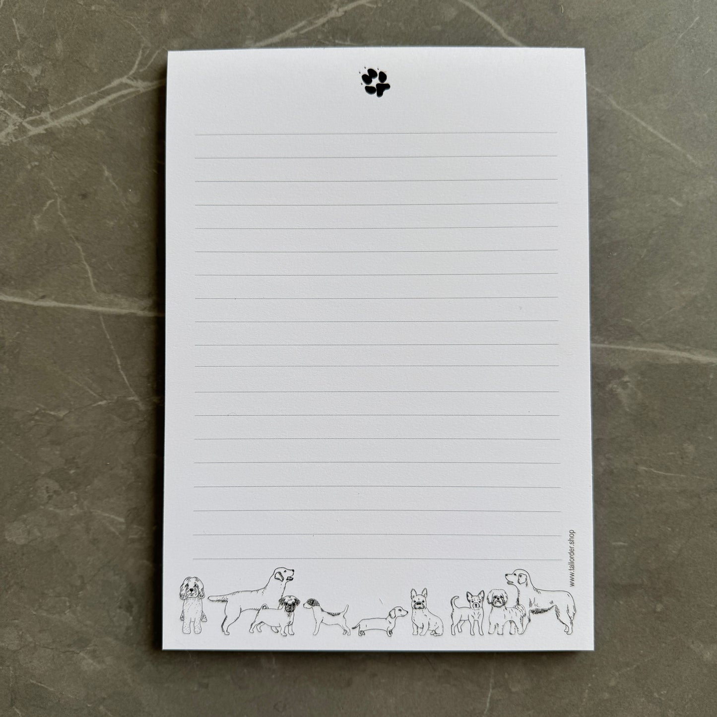 A5 Dog Notepad