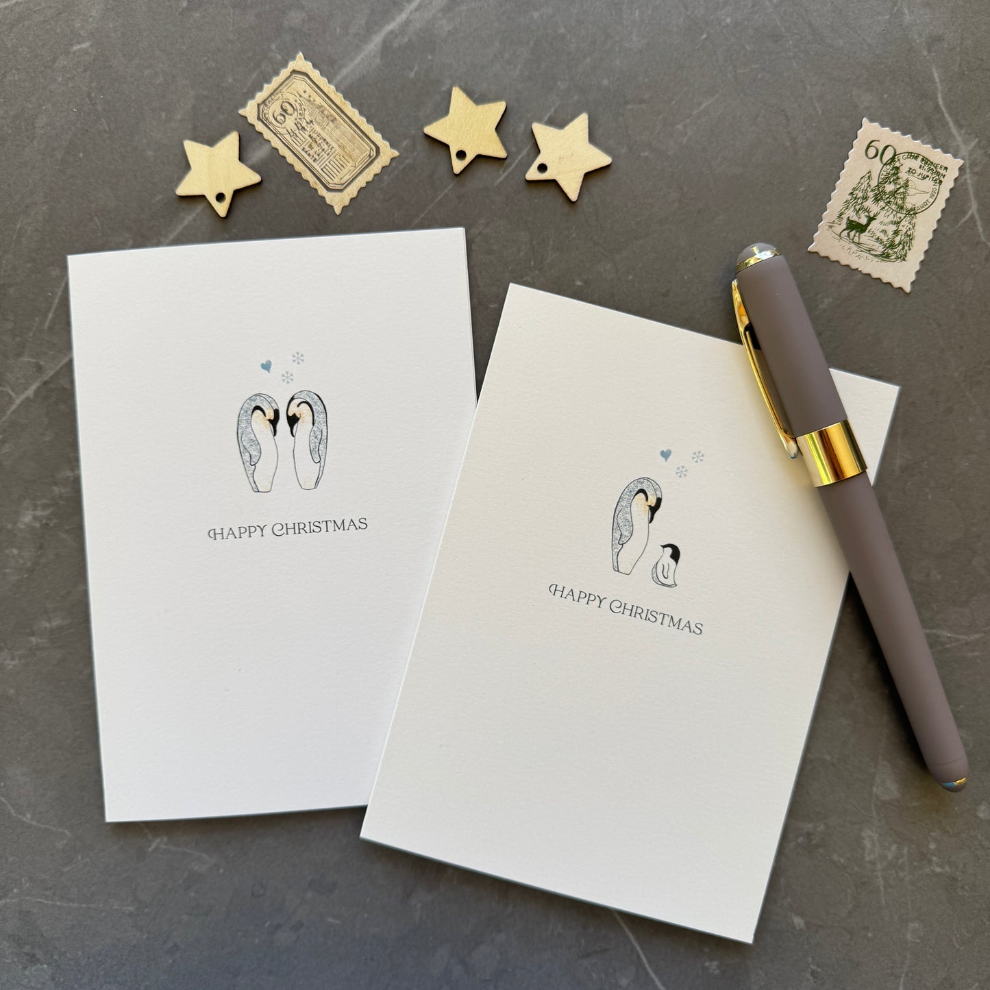 Penguin Christmas Card Set