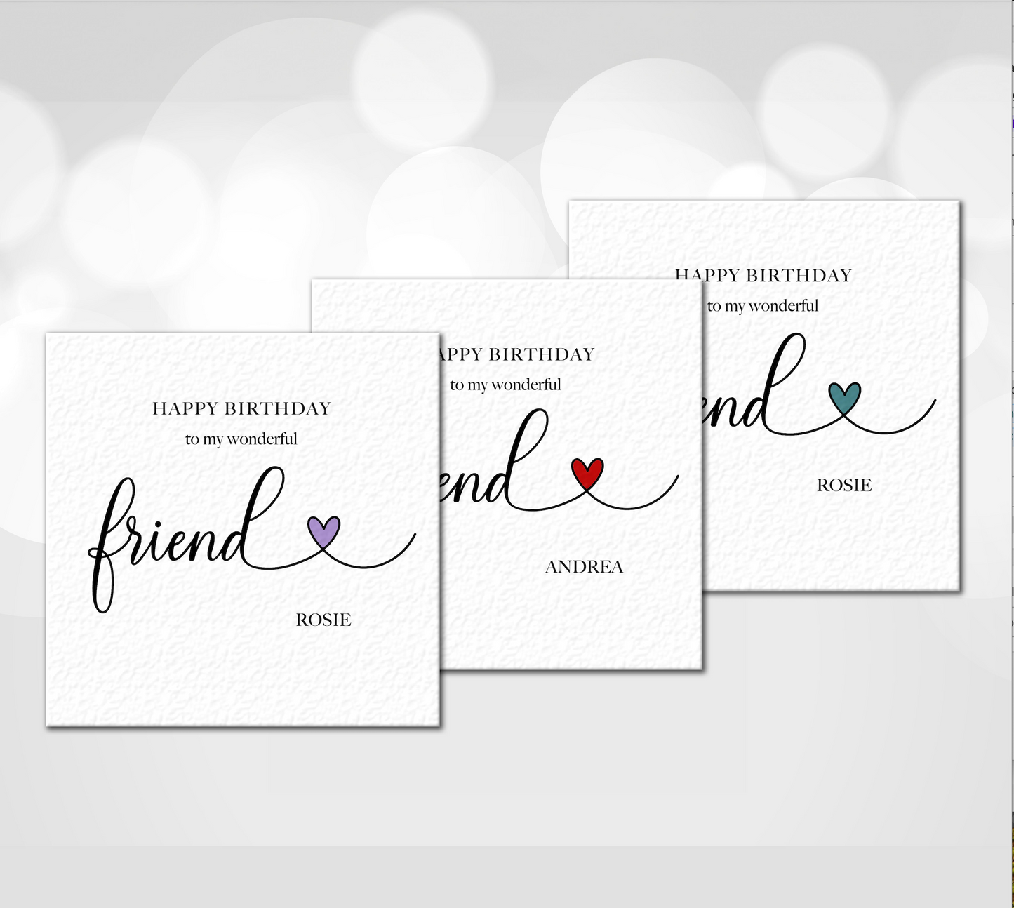 Personalised Friend Birthday Card