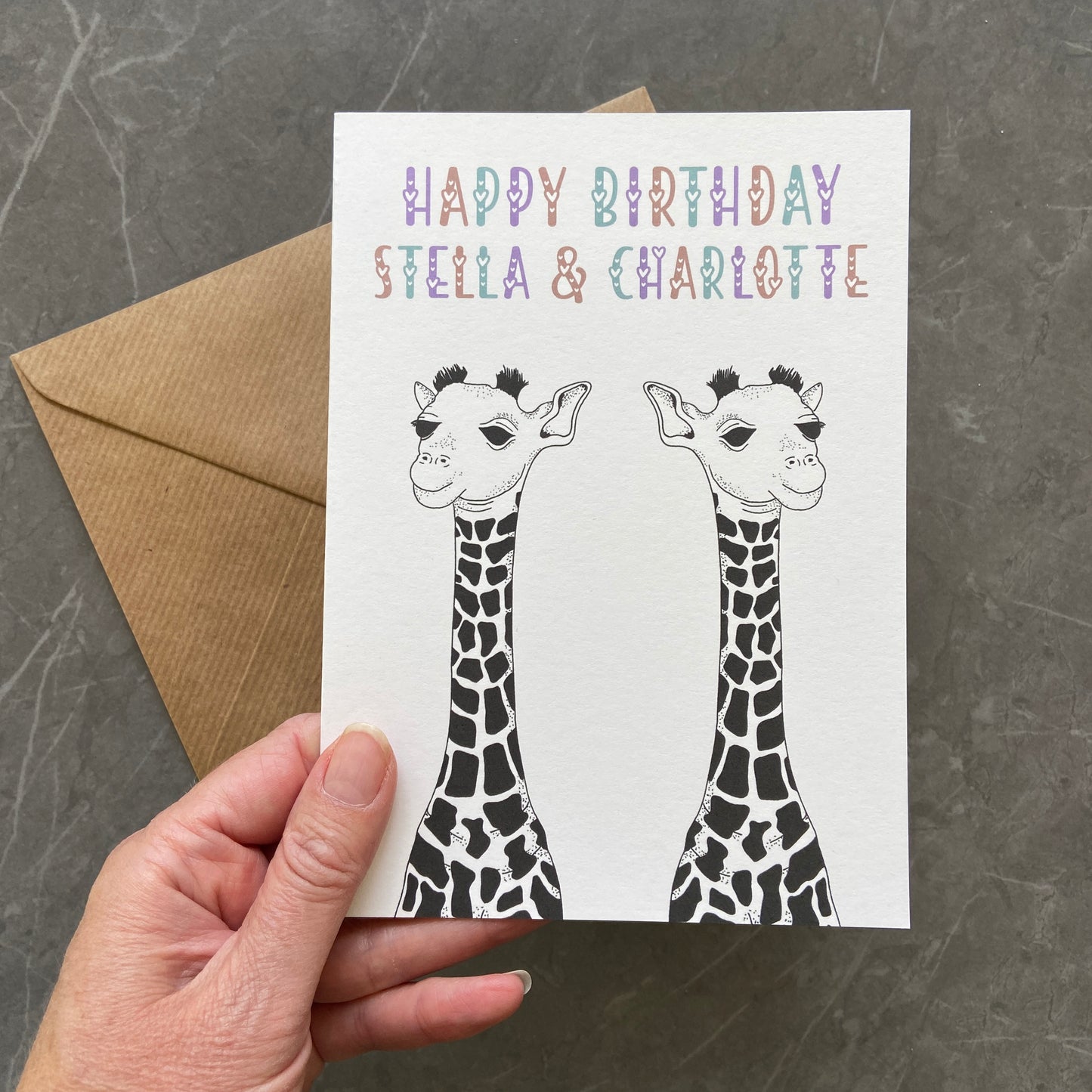 Twins birthday card