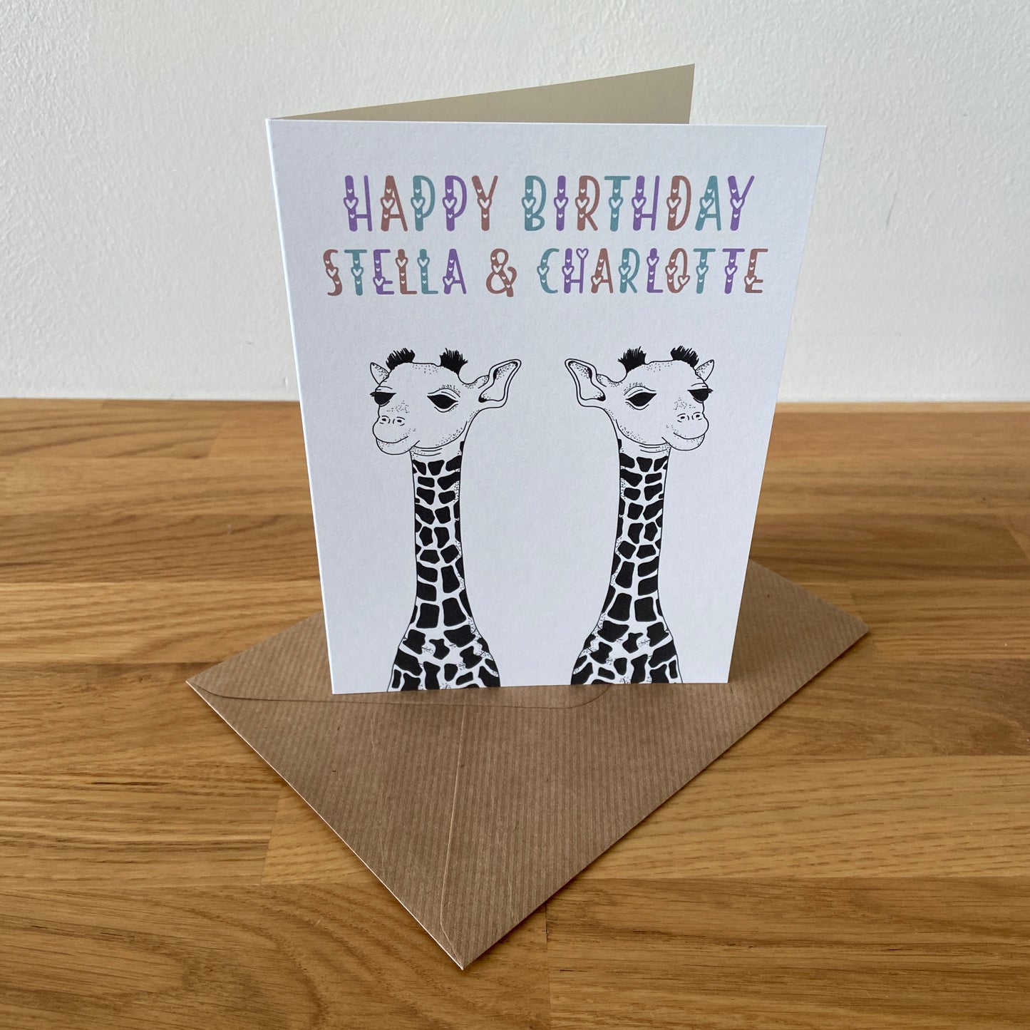 Twins birthday card