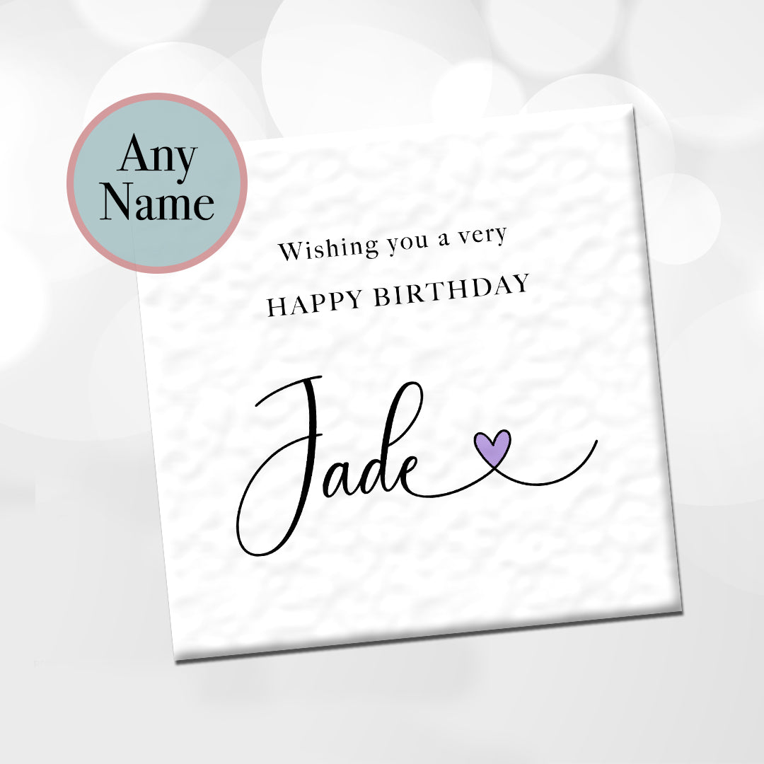 Personalised Birthday Card