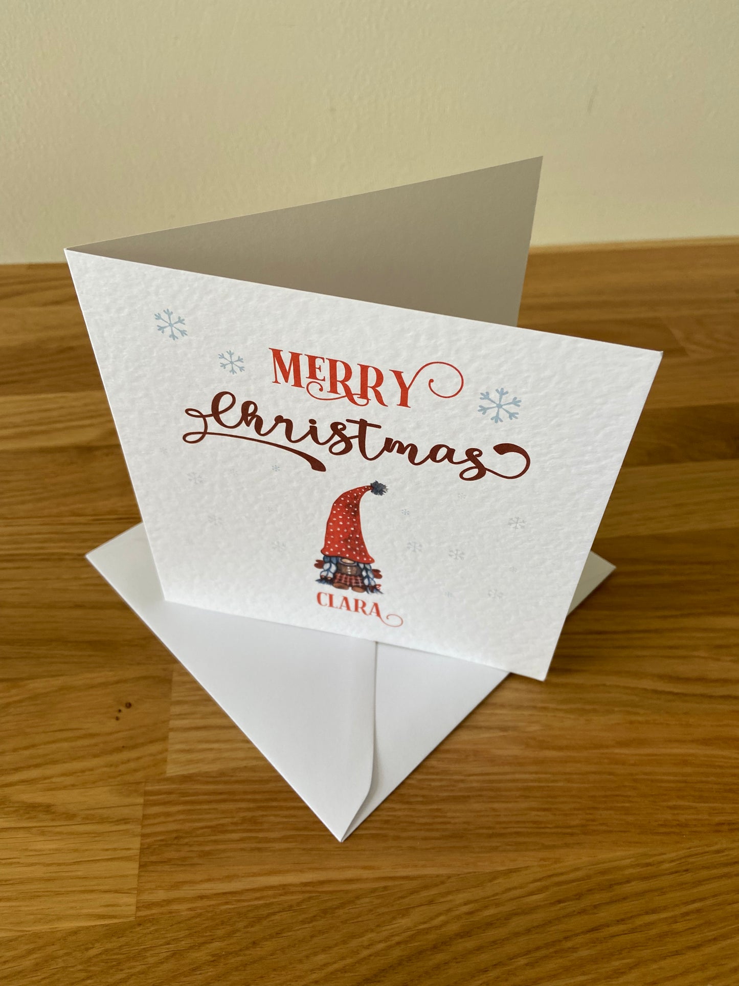 Personalised Gonk Christmas Card