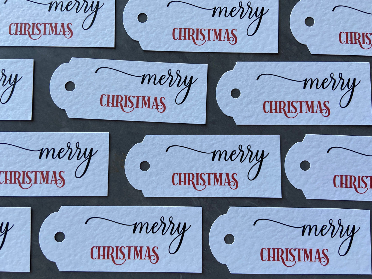 Merry Christmas Tags, bag of 20