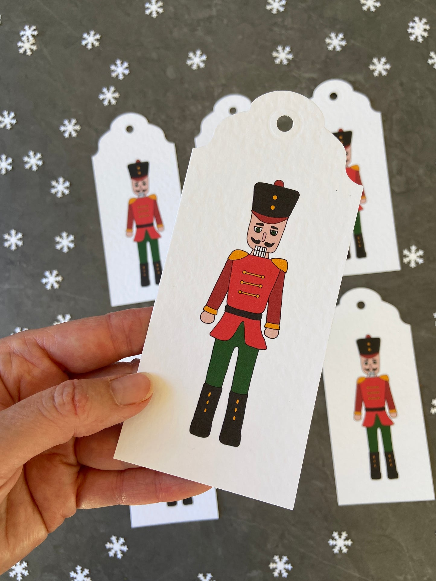 Large Christmas Nutcracker Gift Tags