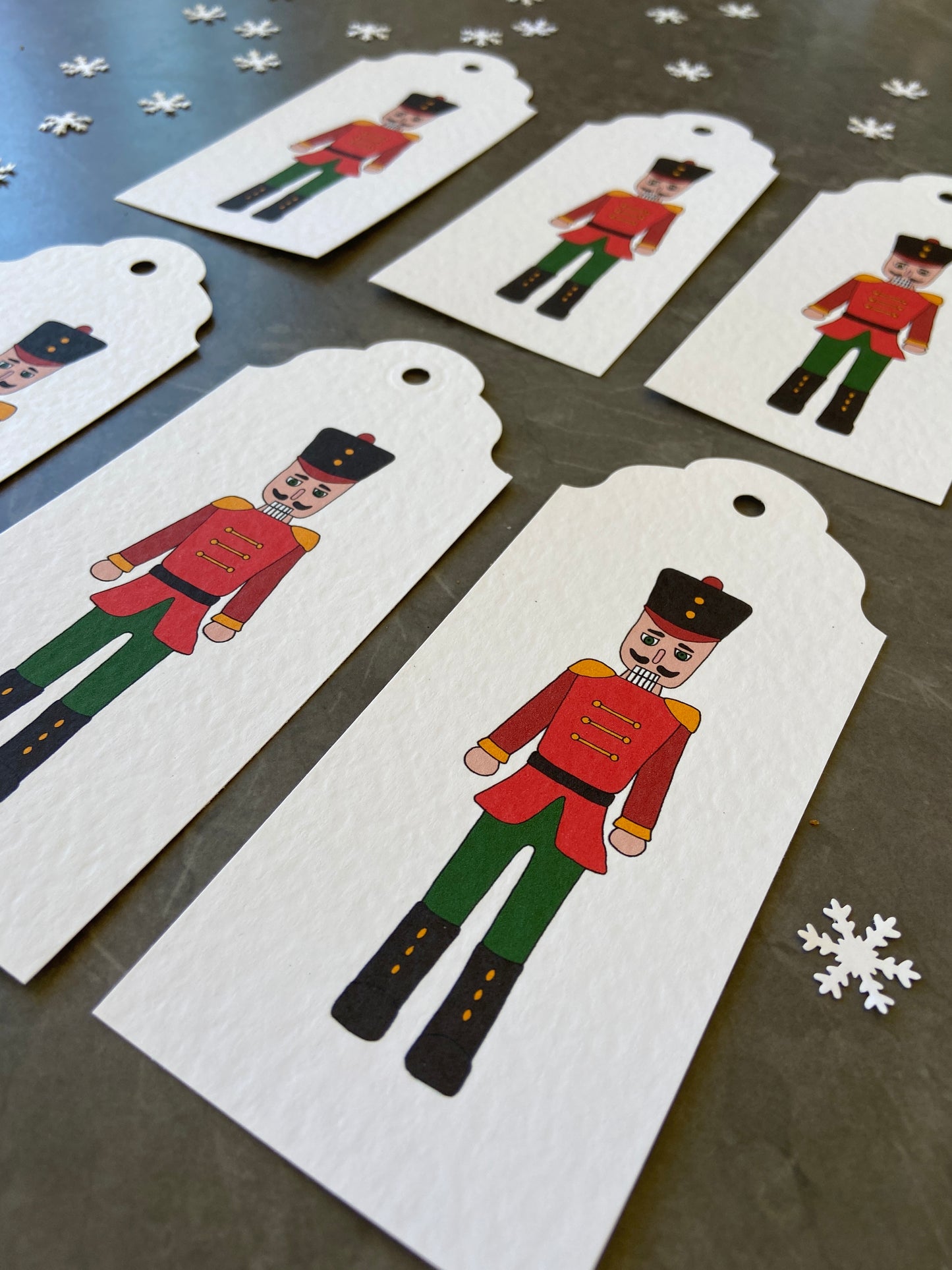Large Christmas Nutcracker Gift Tags