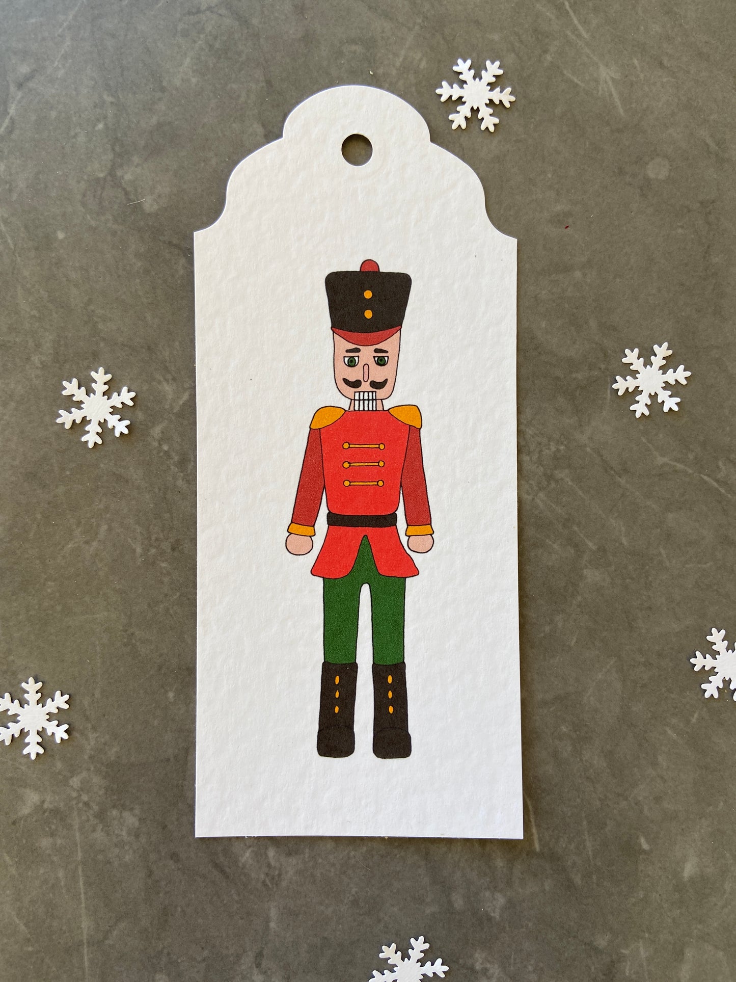 Large Christmas Nutcracker Gift Tags