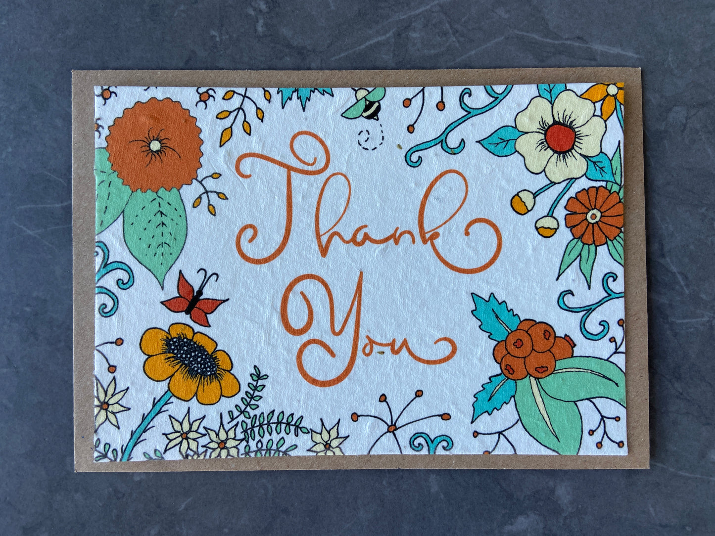 Plantable Thank You Cards with wildflower seed