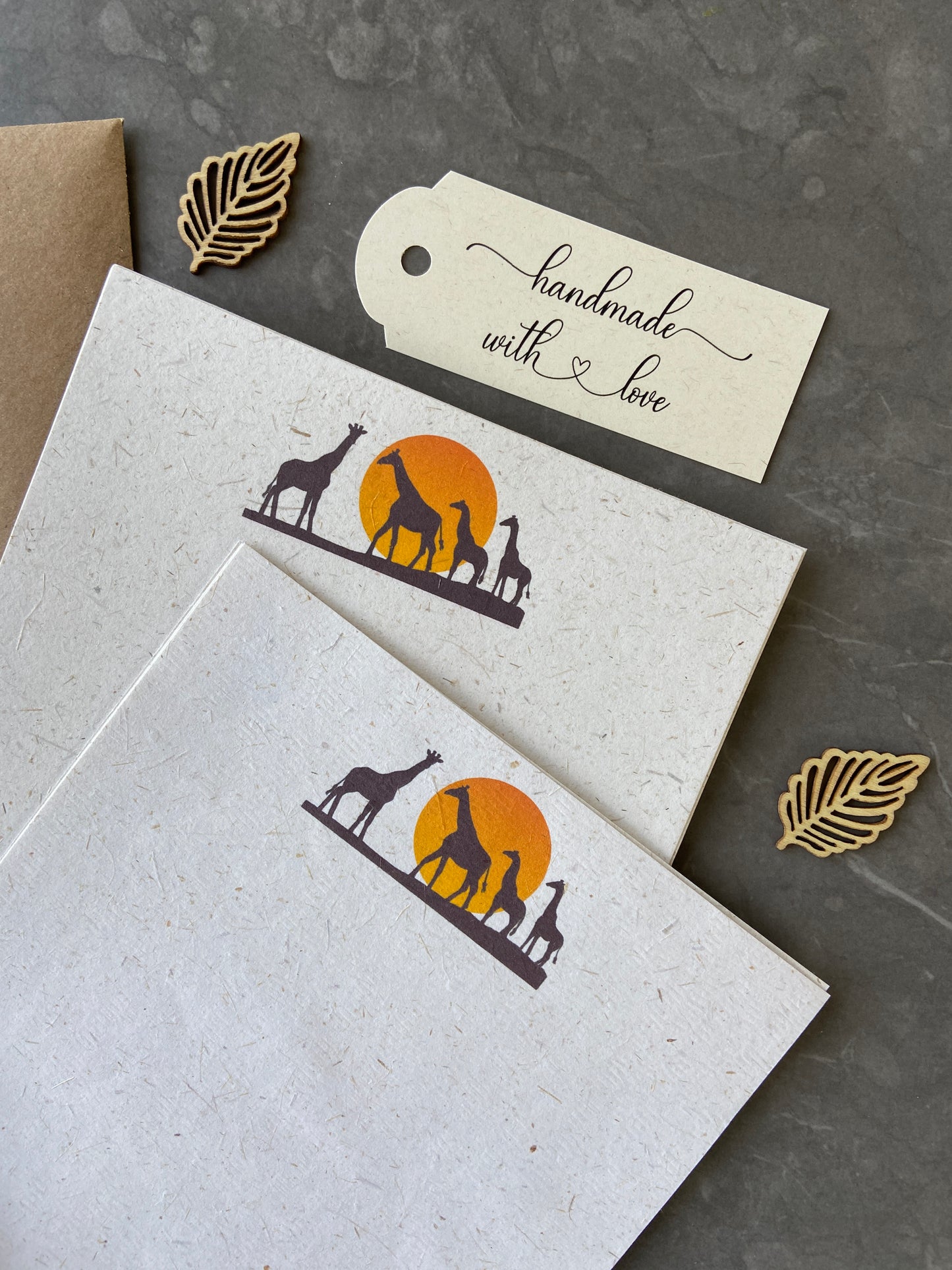 Organic Elephant Writing Paper Set