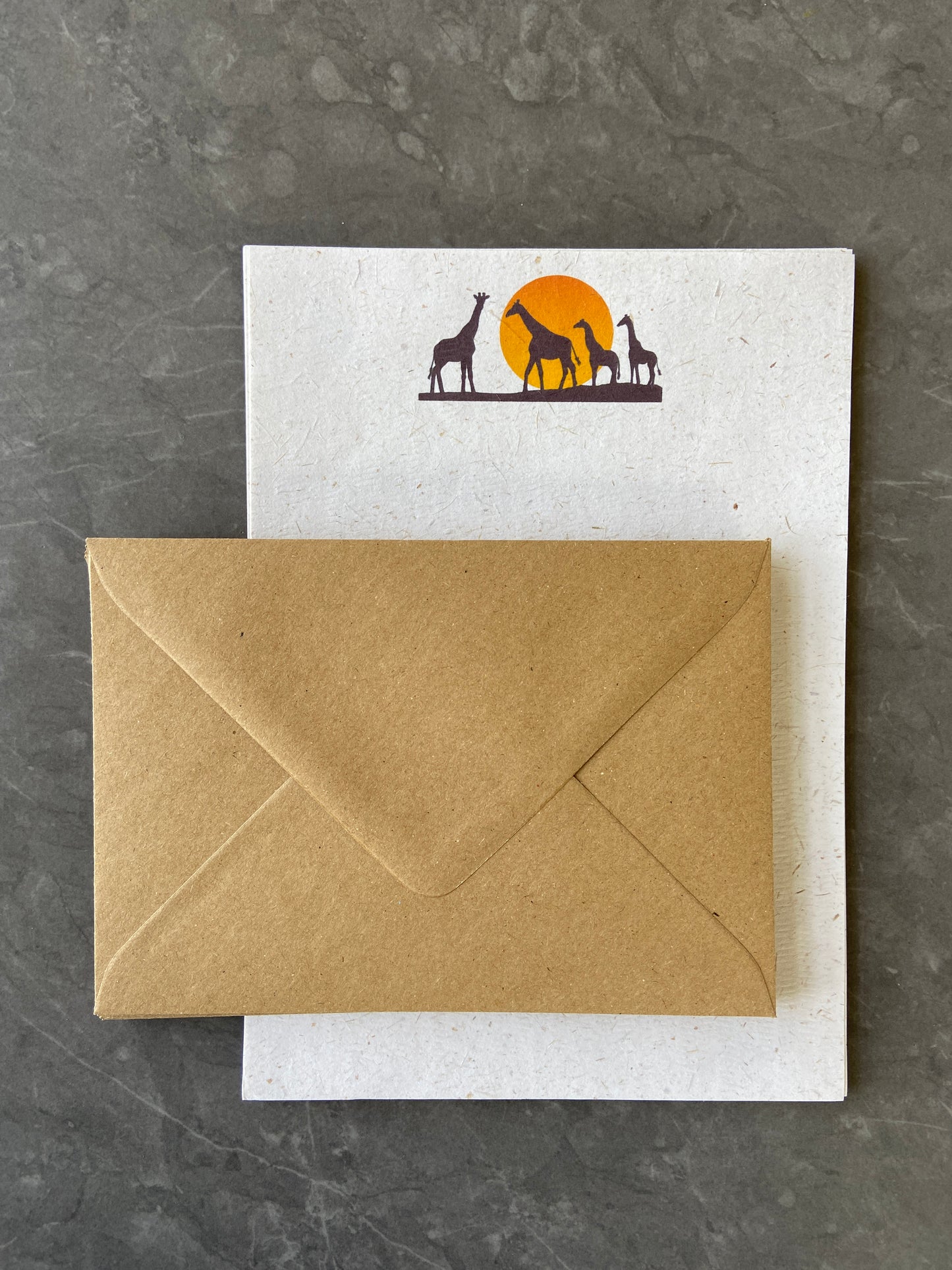 Organic Elephant Writing Paper Set