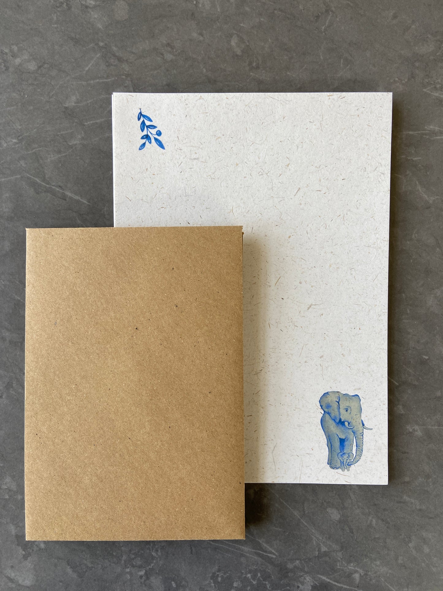 Organic Elephant Writing Paper Set