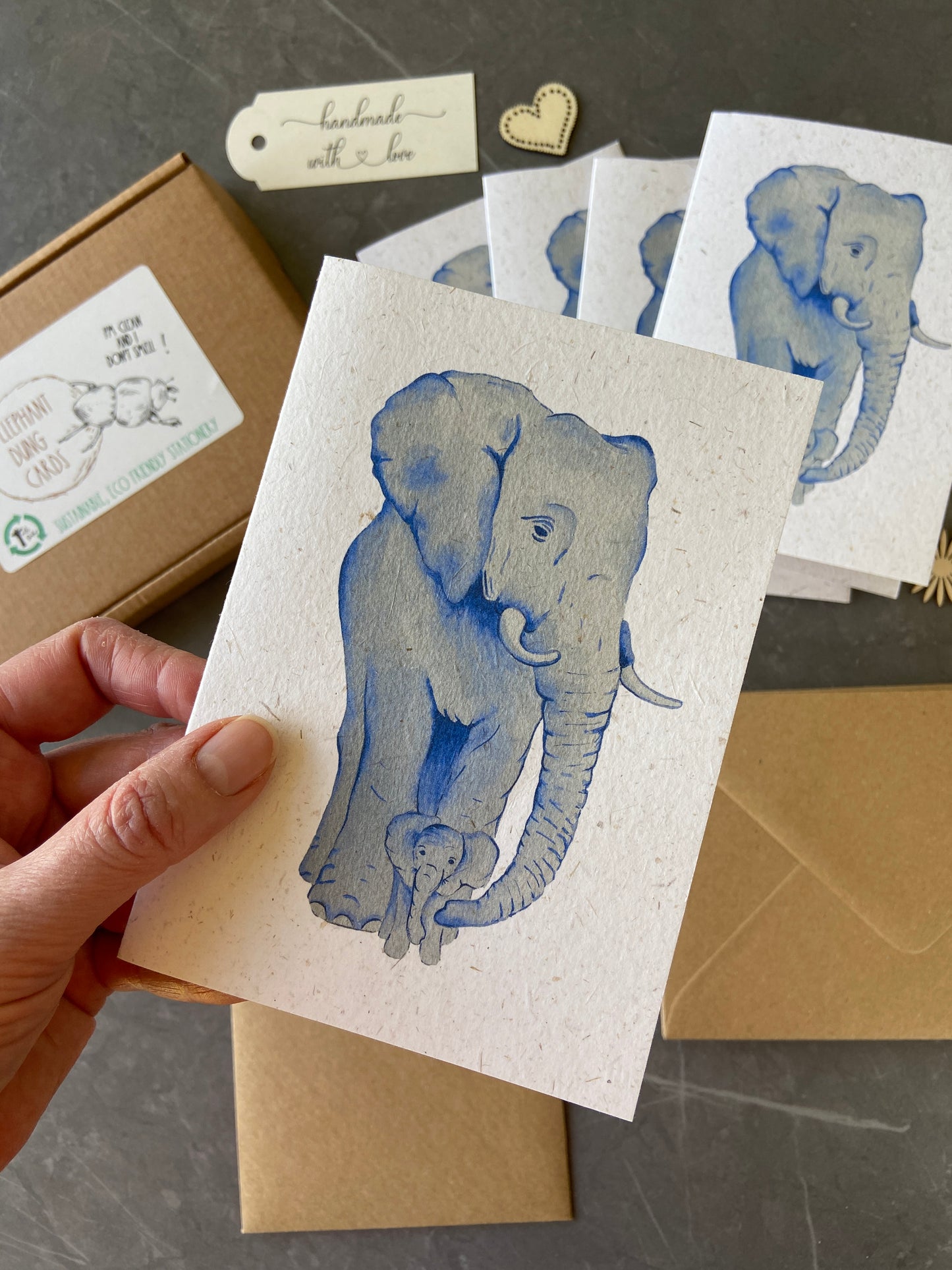 Elephant Dung Note Cards