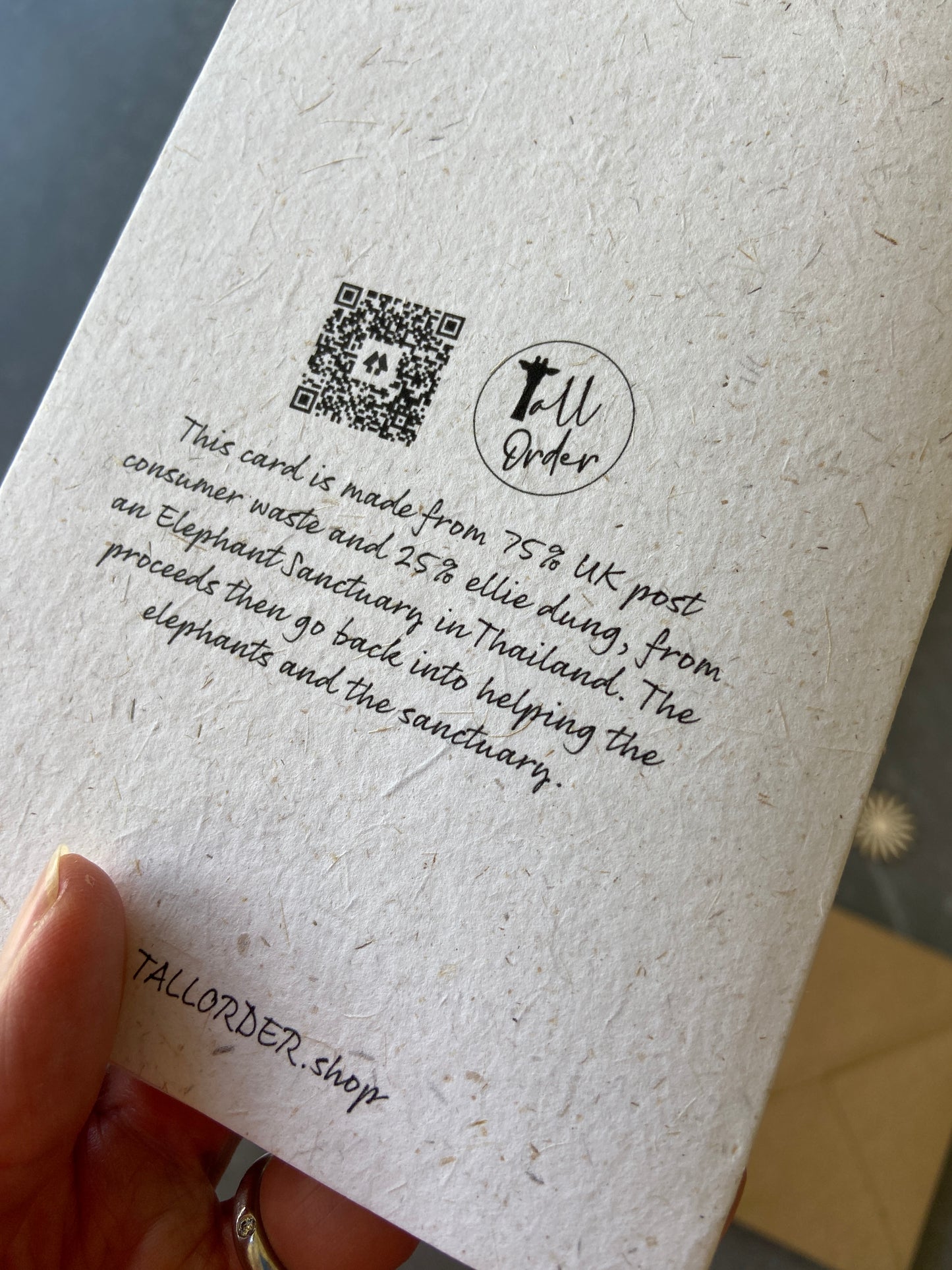 Elephant Dung Note Cards