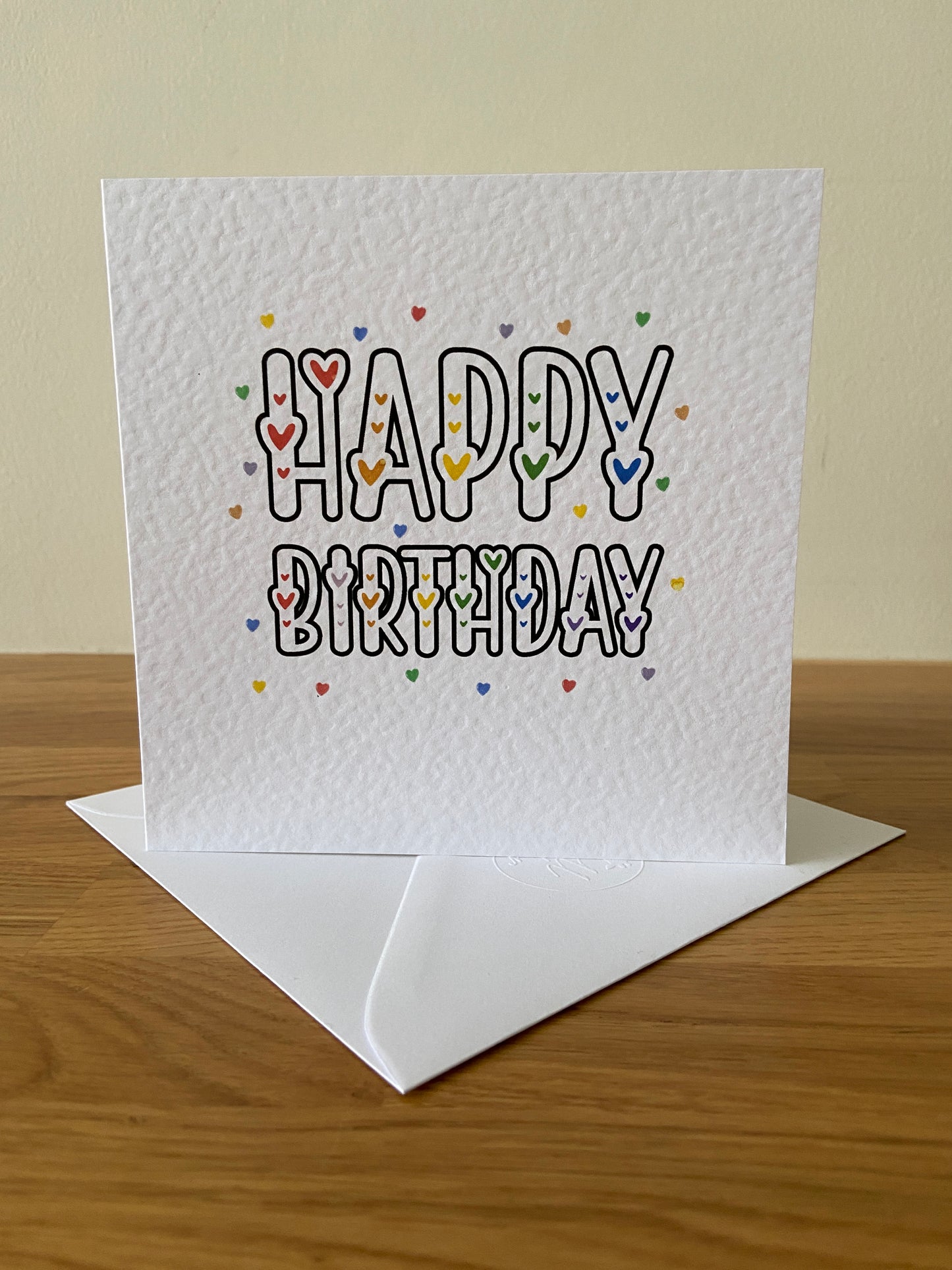 Happy Birthday Hearts Card