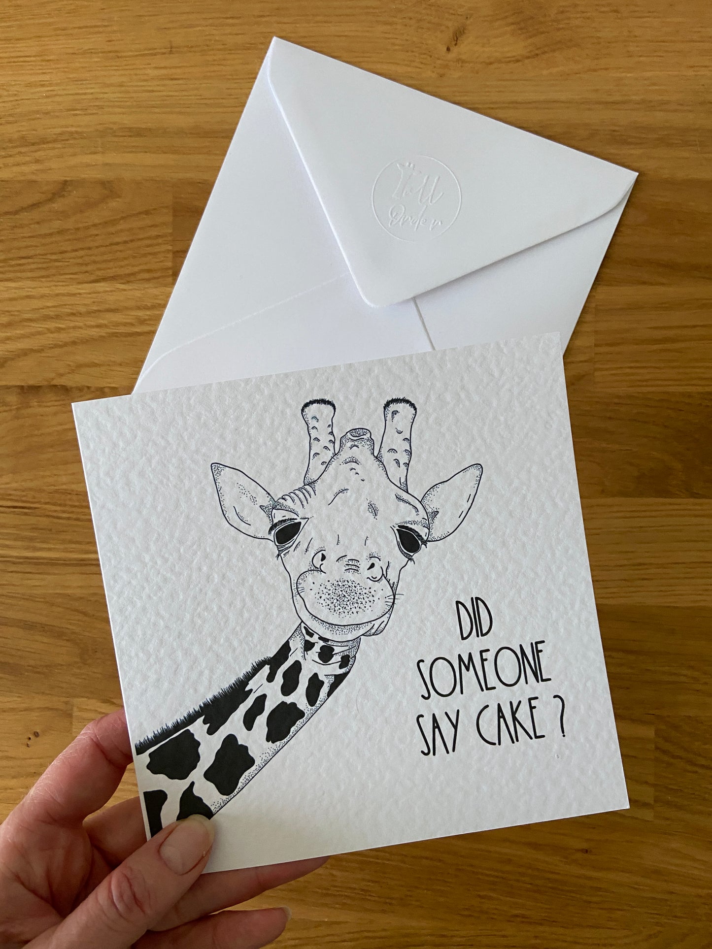 Giraffe Birthday Card