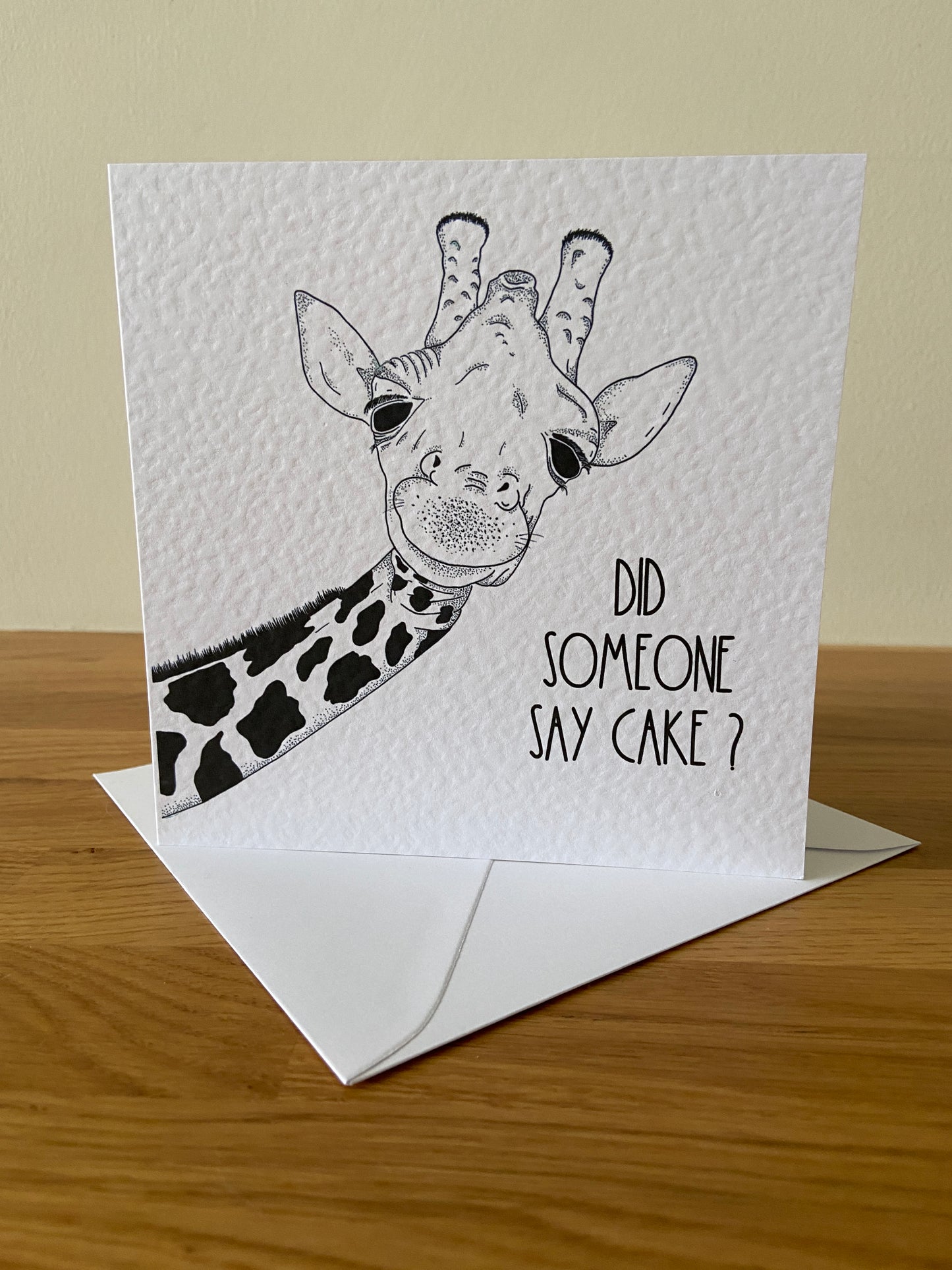 Giraffe Birthday Card