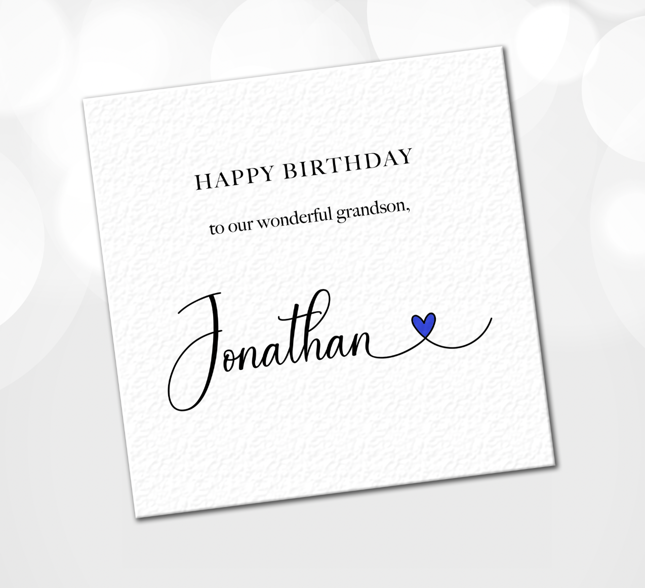 Personalised Grandson Birthday Card