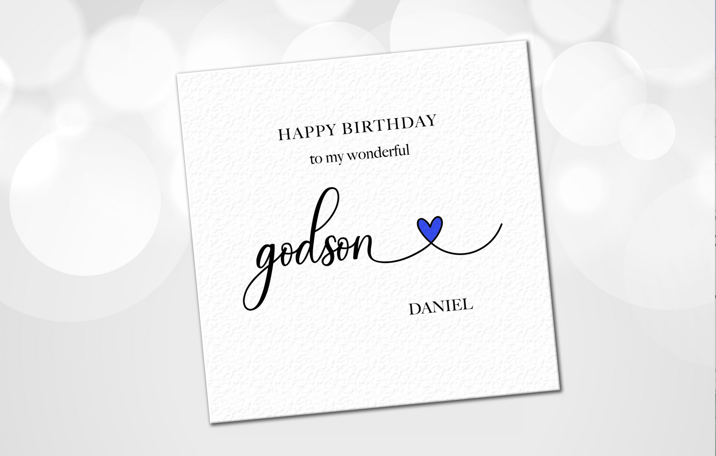 godson birthday card