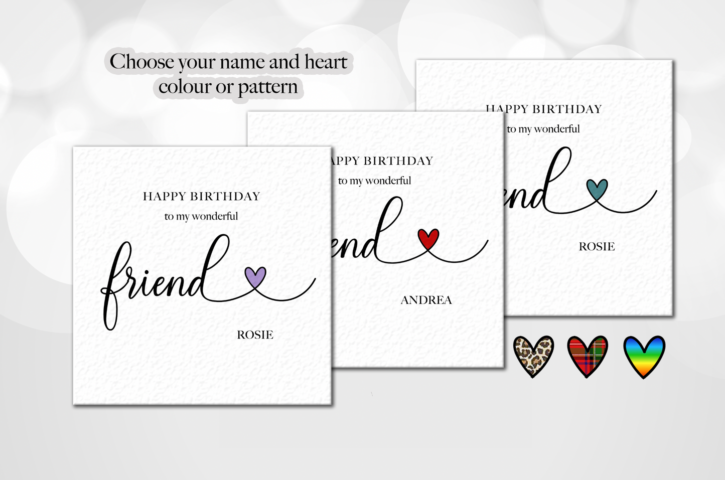 Personalised Friend Birthday Card