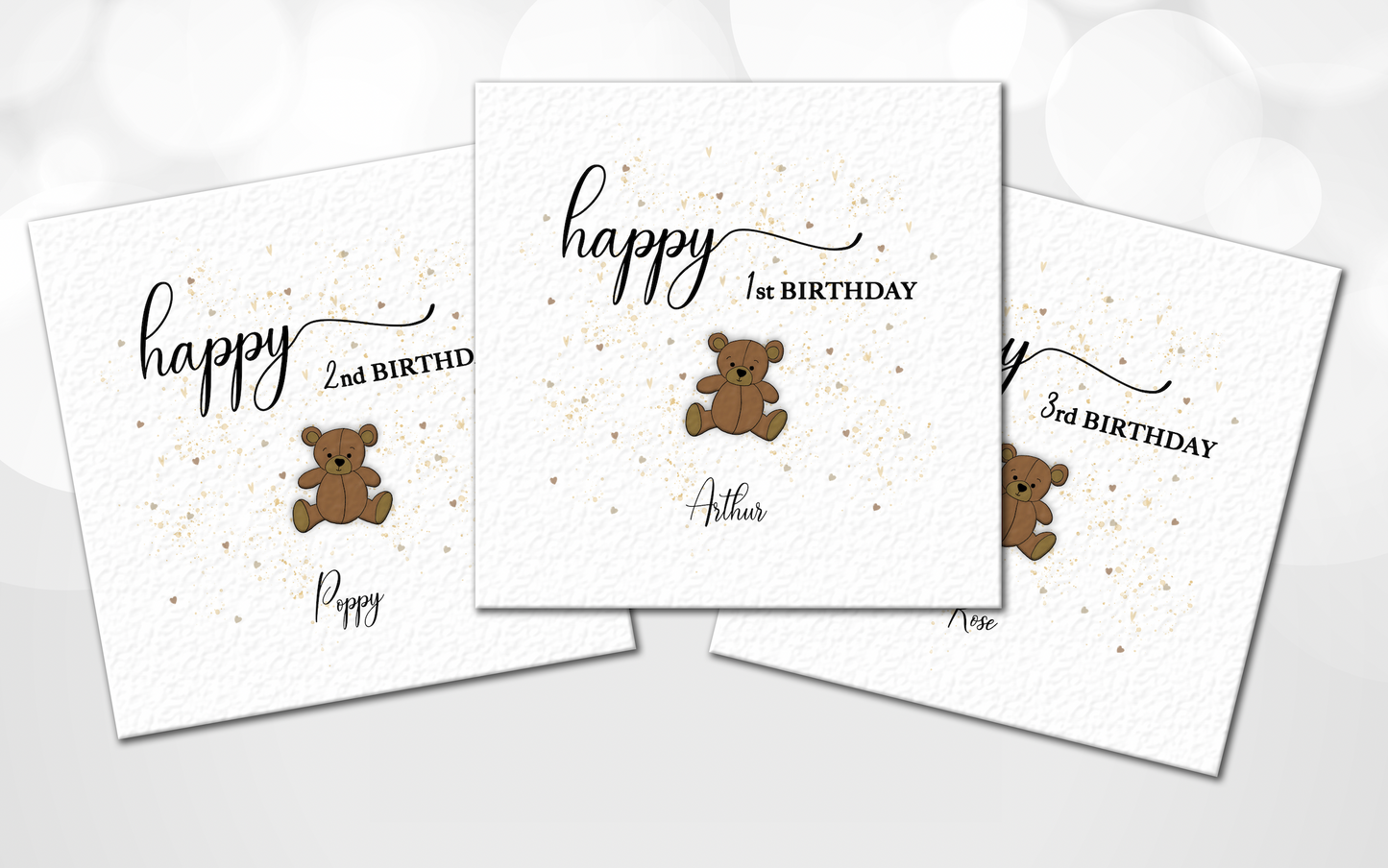 Personalised 1st/2nd/3rd or any age Birthday Card