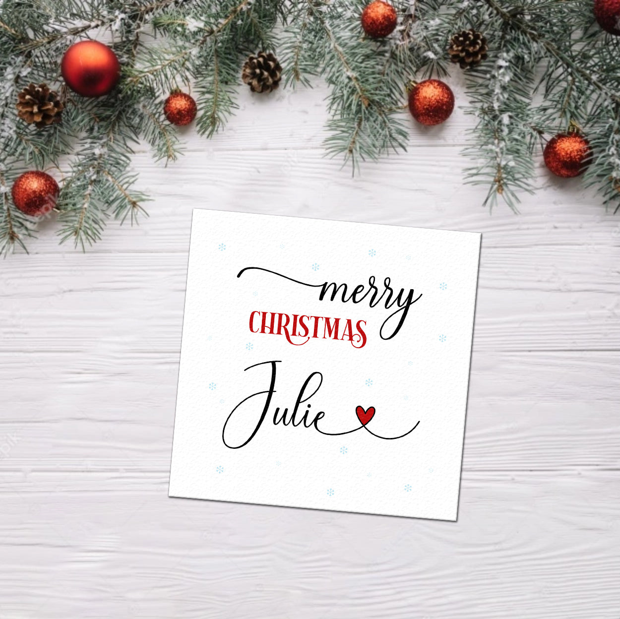 Personalised Christmas Card