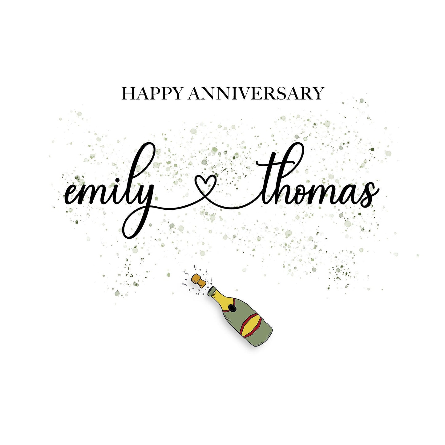 Personalised Anniversary Card