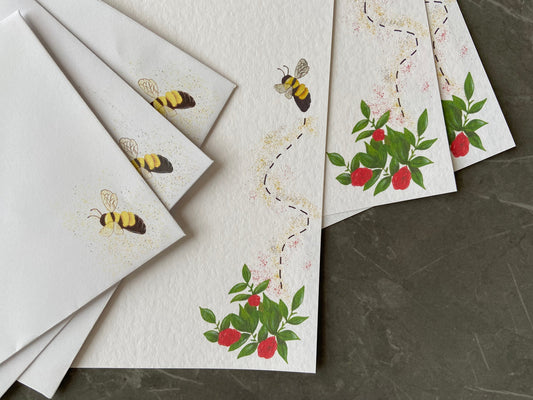Bee Writing Paper Set