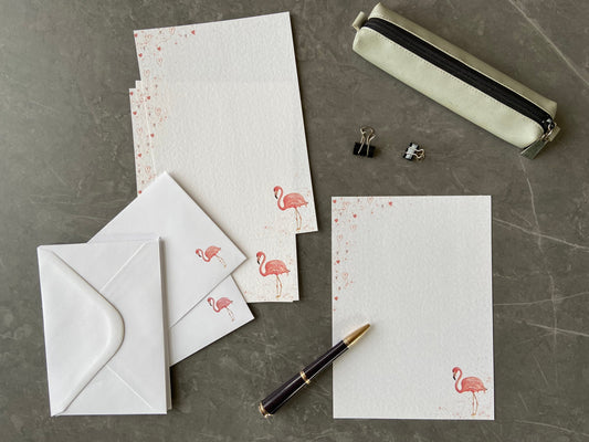 Flamingo Writing Paper Set