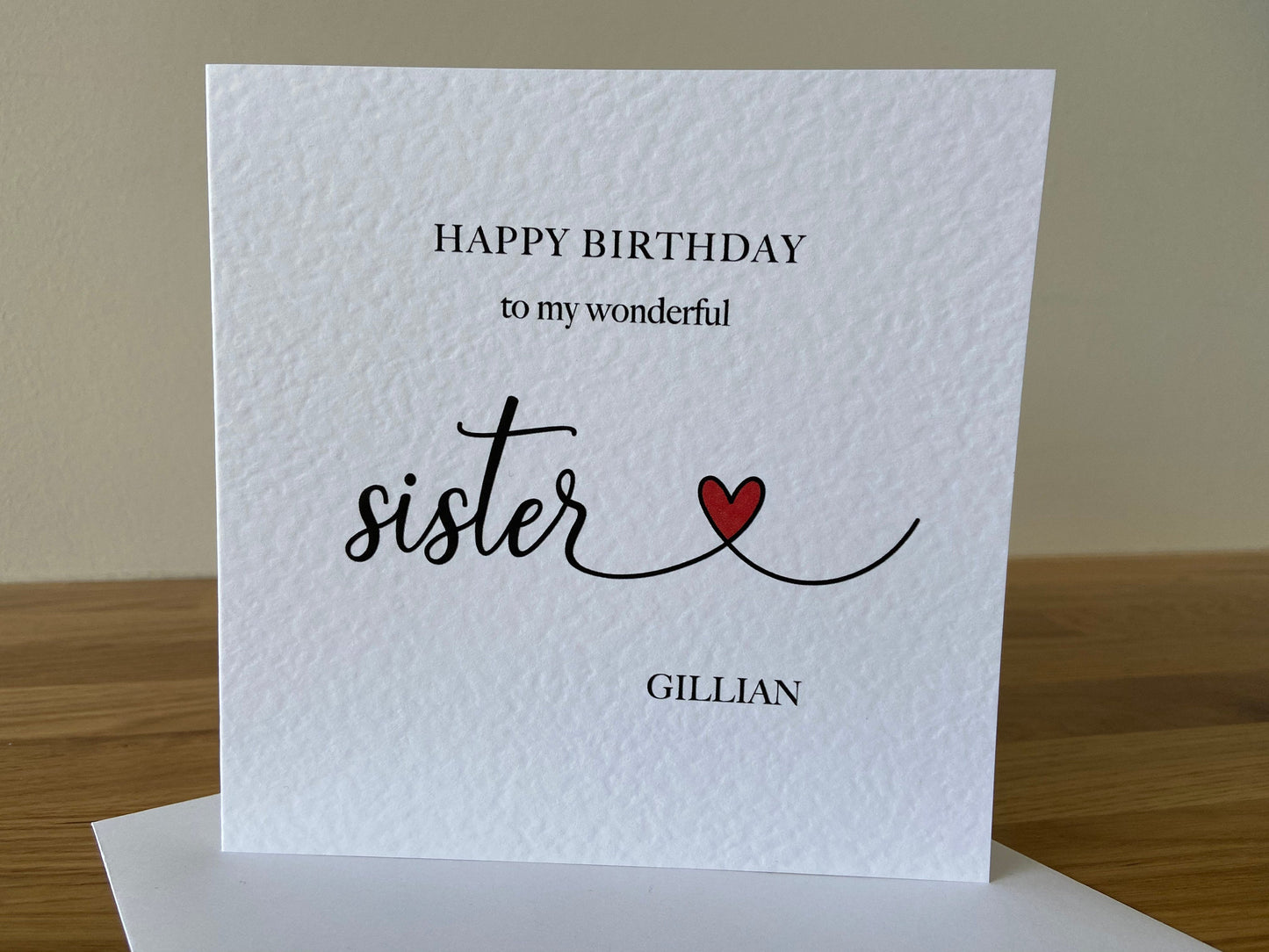 Personalised Sister Birthday Card