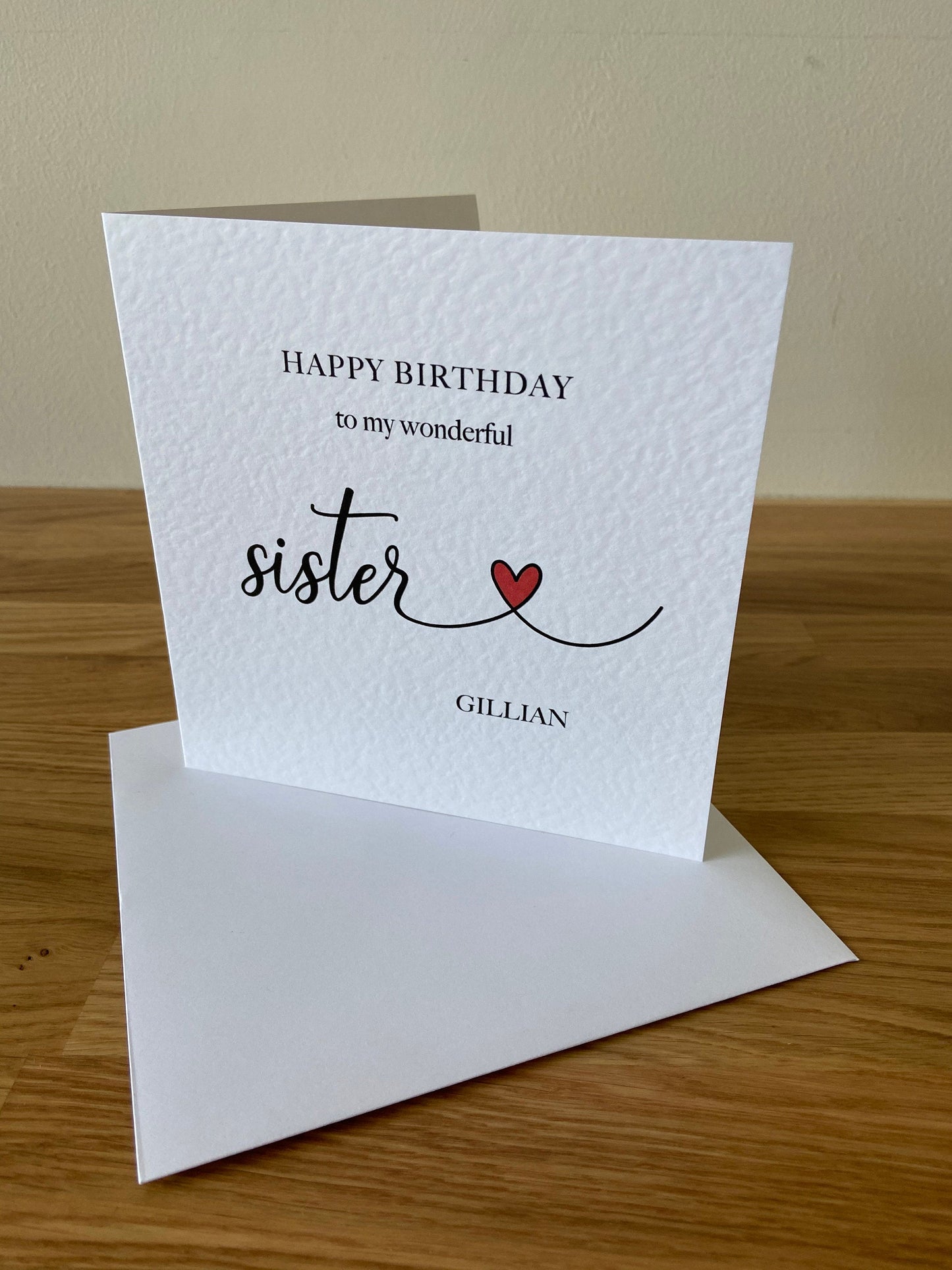 Personalised Sister Birthday Card