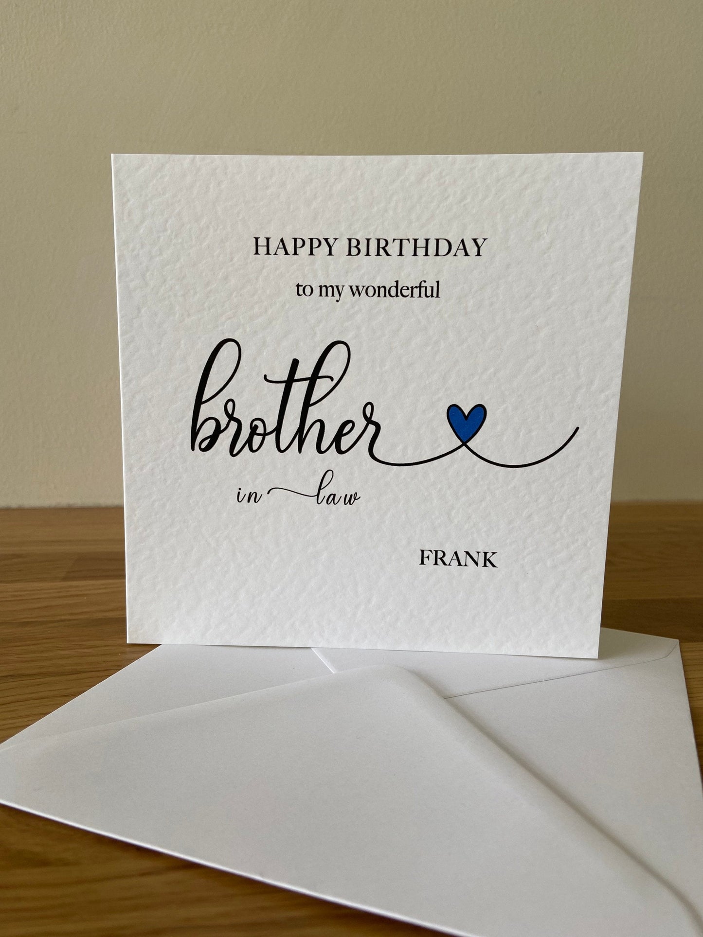 Personalised Brother-in-law Birthday Card