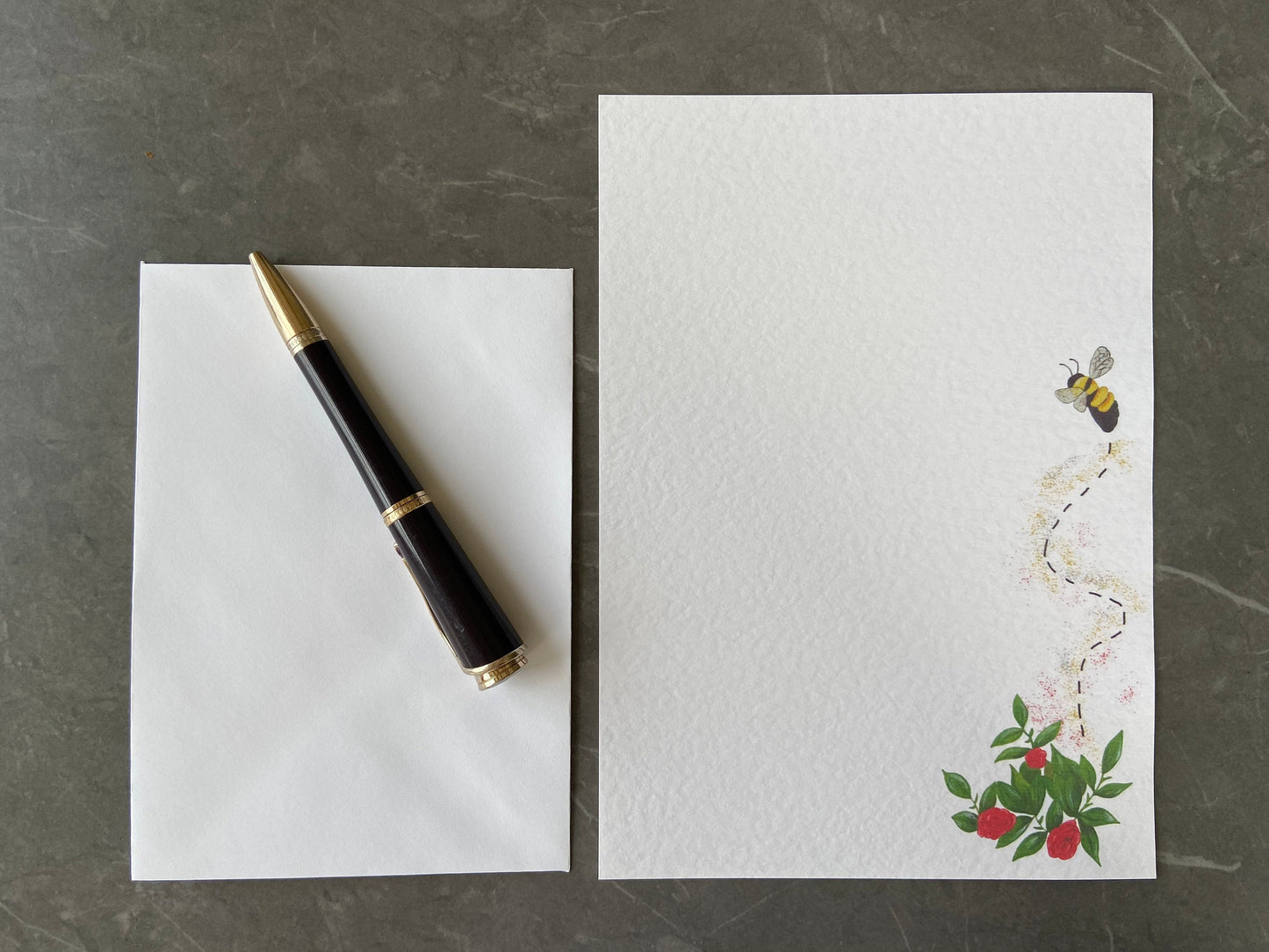 45 Piece Writing Set - Bees, Butterflies and Ladybirds