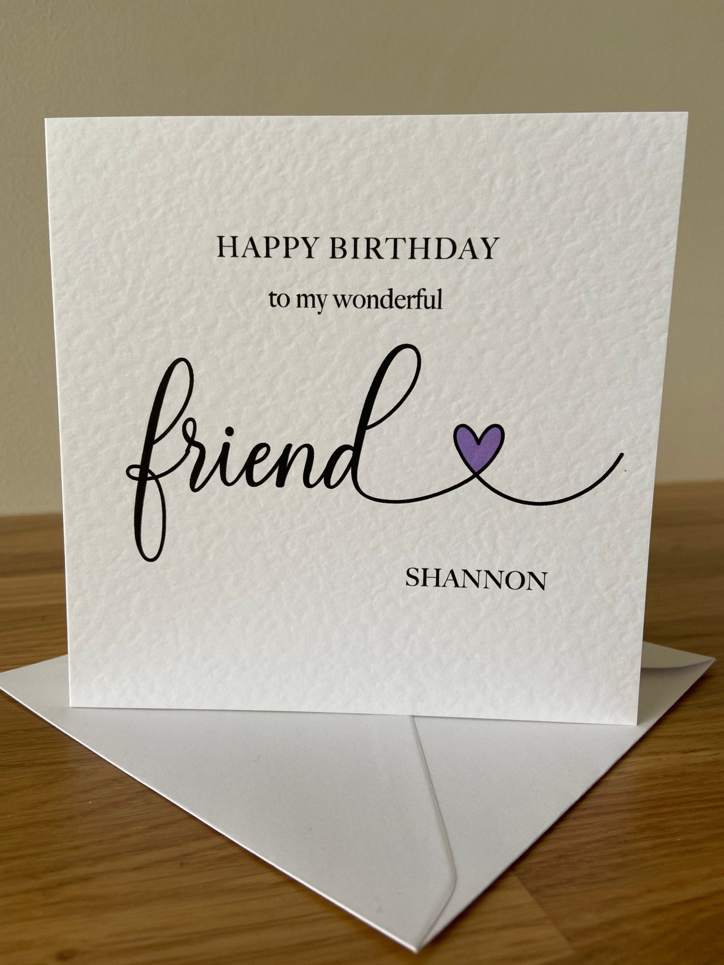 Personalised Friend Birthday Card