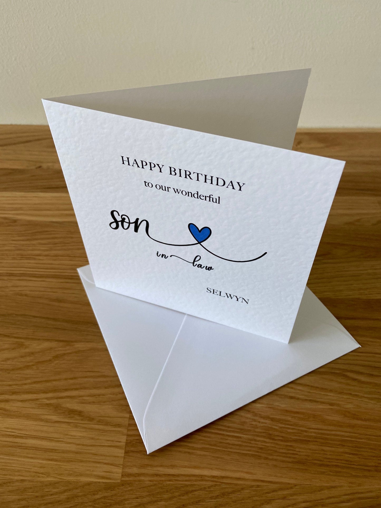 Personalised Son-in-law Birthday Card