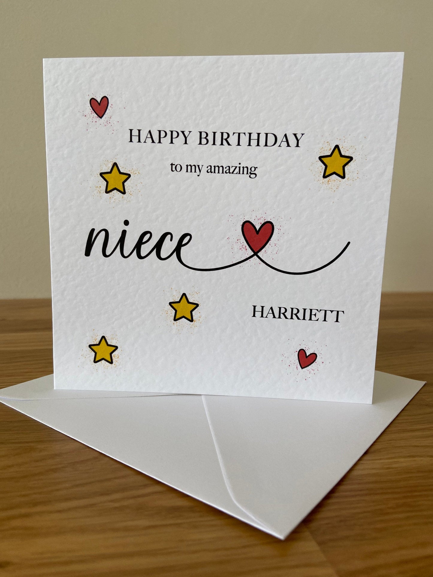 Personalised Niece Birthday Card